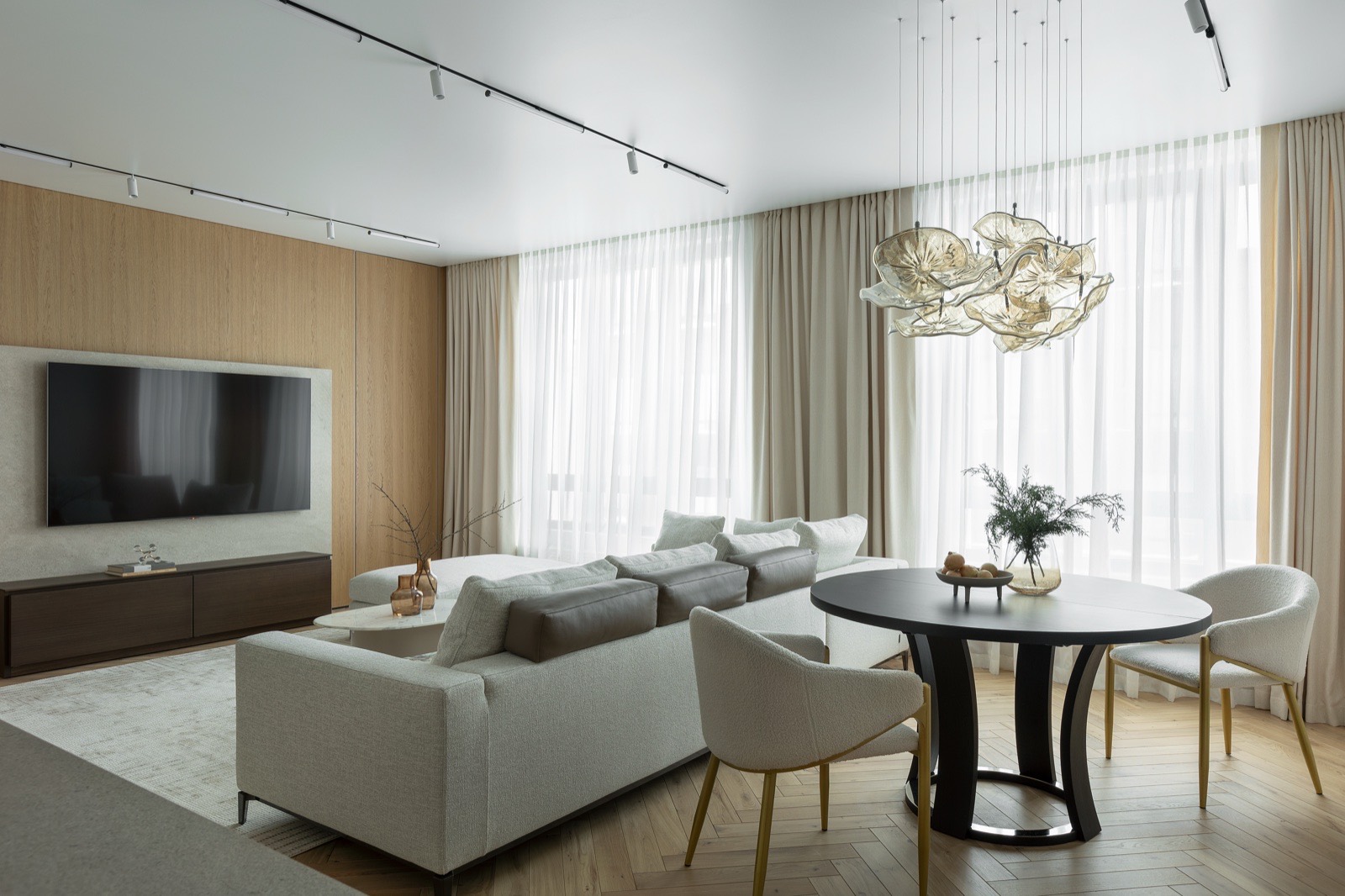 Дизайн 3-комнатной квартиры в стиле минимализм в Казани - ЖК Savin House